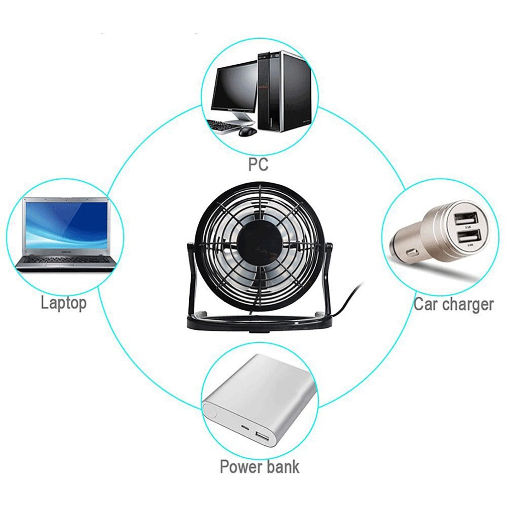 Usb ventilator mini tisch venti fan computer notebook laptop til hjemmekontor fan