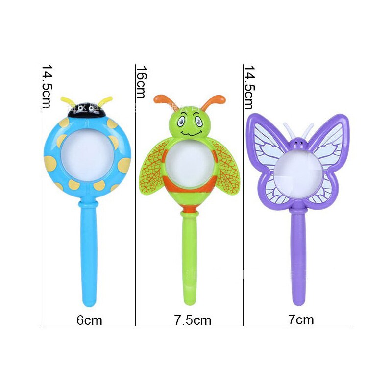 1pc children&#39;s toy magnifying glass insect modeling early education physical chemistry science experimental education