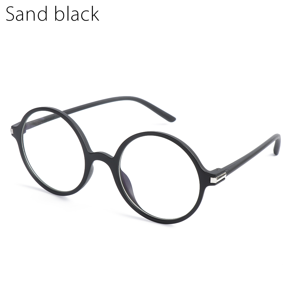 Menn anti blue ray lys blokkerende briller innfatning kvinner klar linse briller anti-uv flat datamaskin briller briller: Lys svart