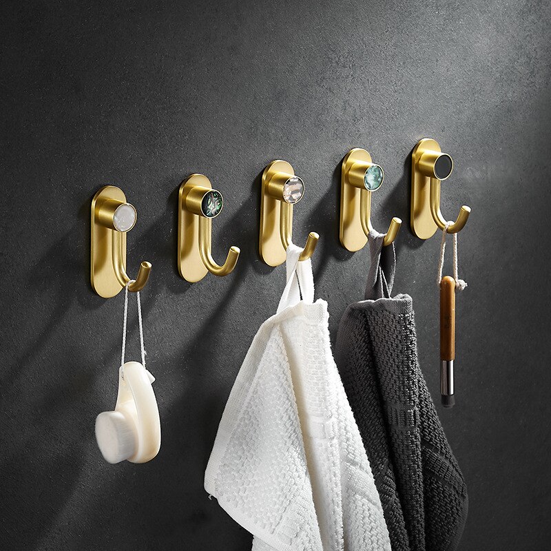 1pc aluminium wandgemonteerde kapstokken voor thuis, slaapkamer, keuken, sleutel, handdoekhangers