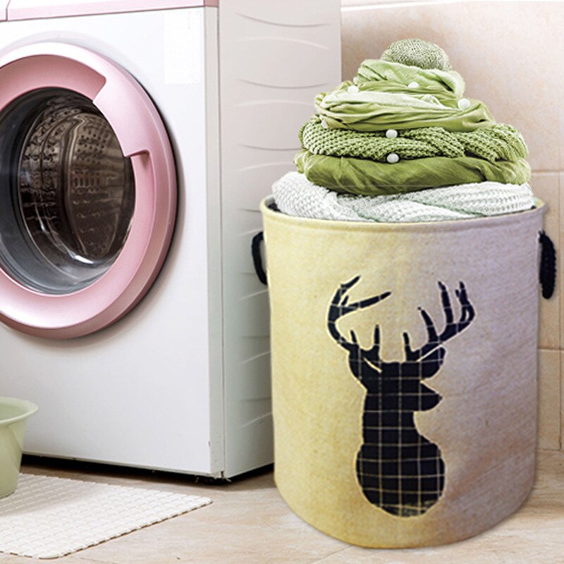 Opbergtas in scandinavische stijl, wasmand, groot formaat, speelgoedorganizer, emmer voor vuile was, vuilnisbak, wasmand, huishoudton