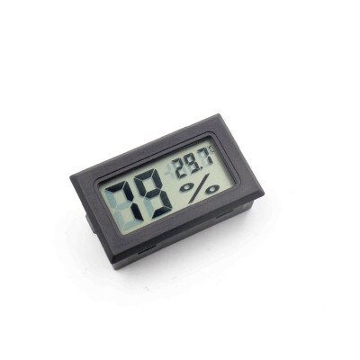 Capteur de température et humidité, Mini écran LCD numérique pratique pour l'intérieur, thermomètre et hygromètre, 1 pièce
