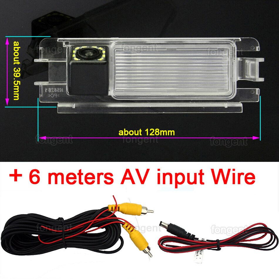 Caméra de recul pour voiture, pour Renault Pulse Clio 2 Logan steway Dacia Sandero Logan 1 2 2005 - 11: 12led Rear Camera