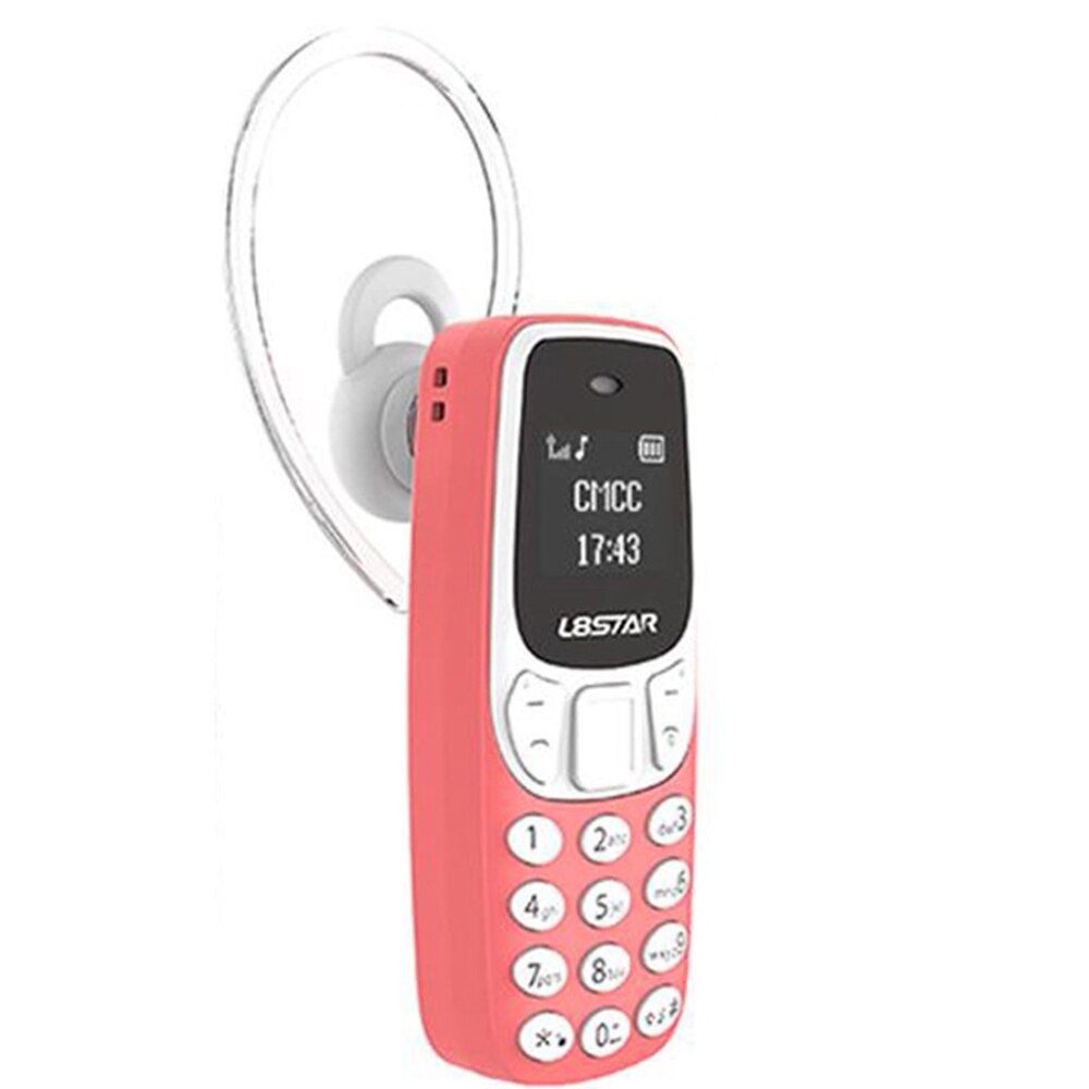 L8star 100% Originale Imei Variabile Sbloccato Mini Telefono Voce Magica Mani Libere Auricolare Bluetooth Più Piccolo del Mondo di Sostegno Del Telefono: BM90 Pink