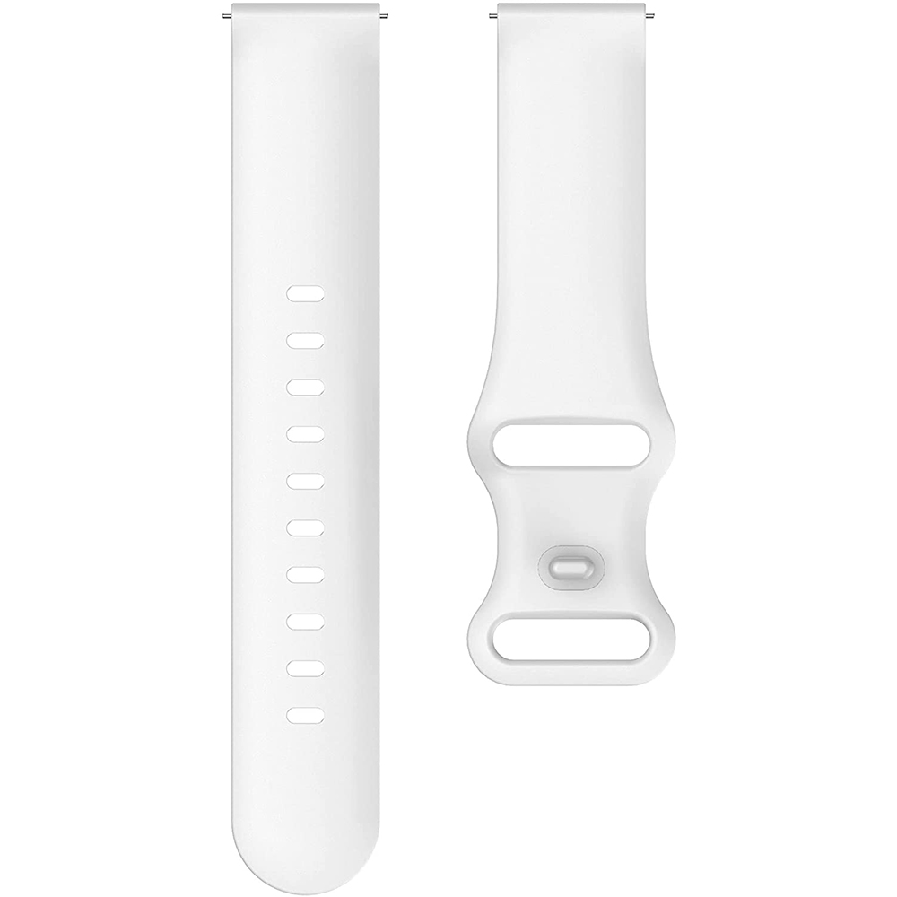 För oneplus klocka silikonarmband klockarmband one plus smartwatch sportband armband byt ut tillbehör armband klockarmband: Vit