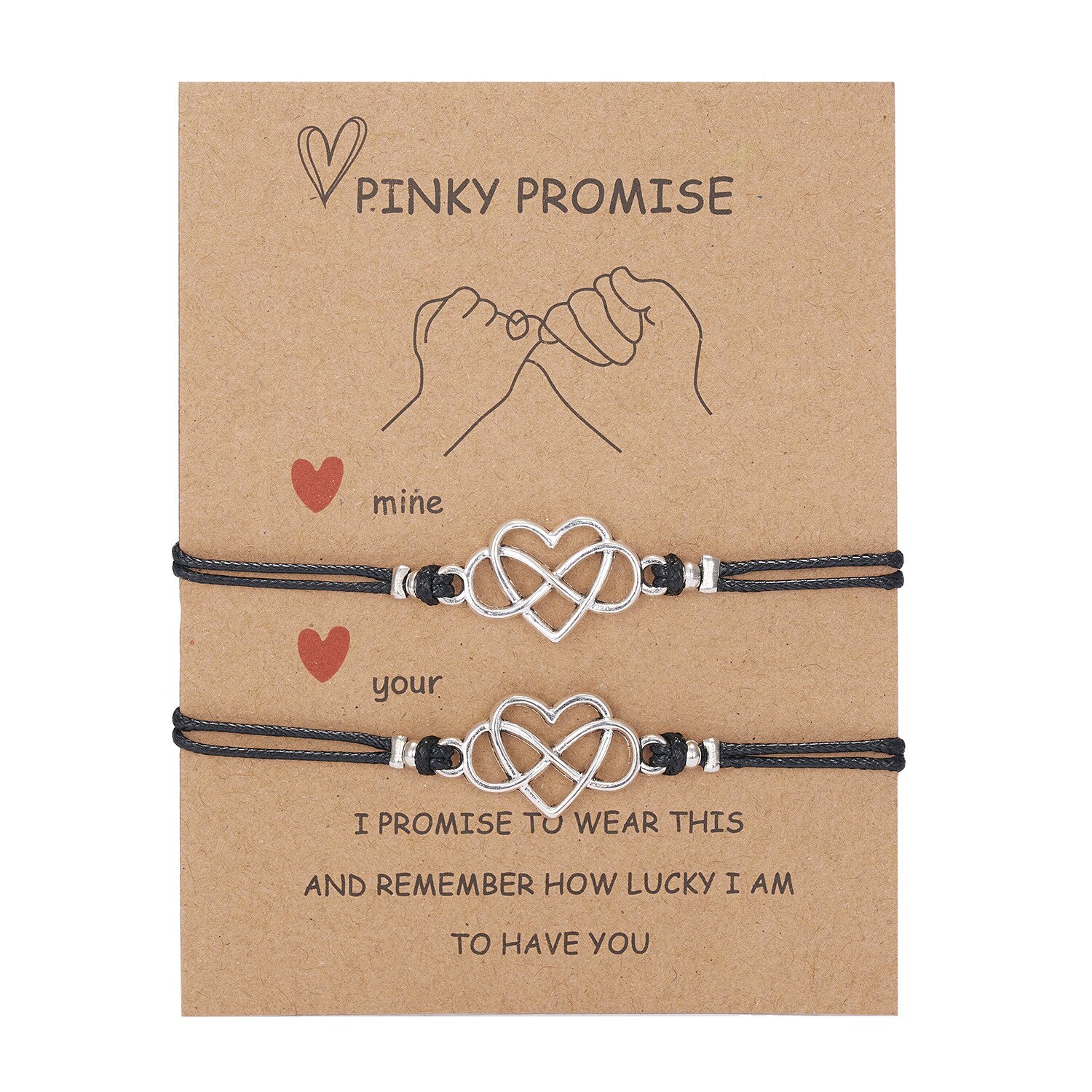 2 teile/satz Charme Paar Freundschaft Armband Liebe Herz Daisy Vulkanischen Stein Perle Armreifen Armband Für Frauen Männer Glück Merk Schmuck: 8