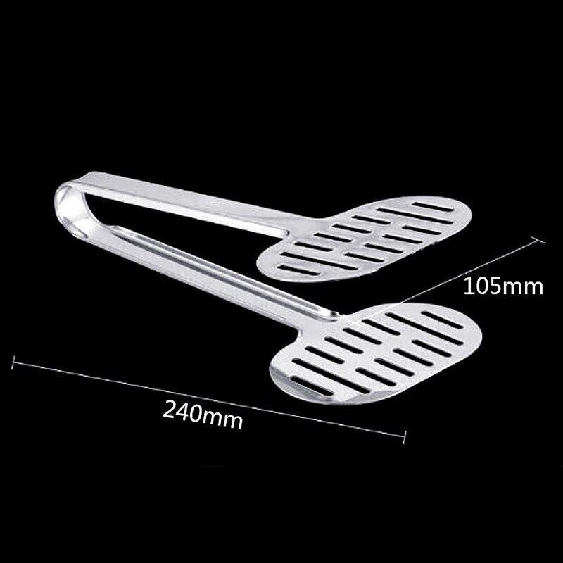 Stainless Steel Turner Tongs Kitchen Double Spatula Bread and Burger Tongs for Cooking Food-Barbecue Clamp Buffet Pliers