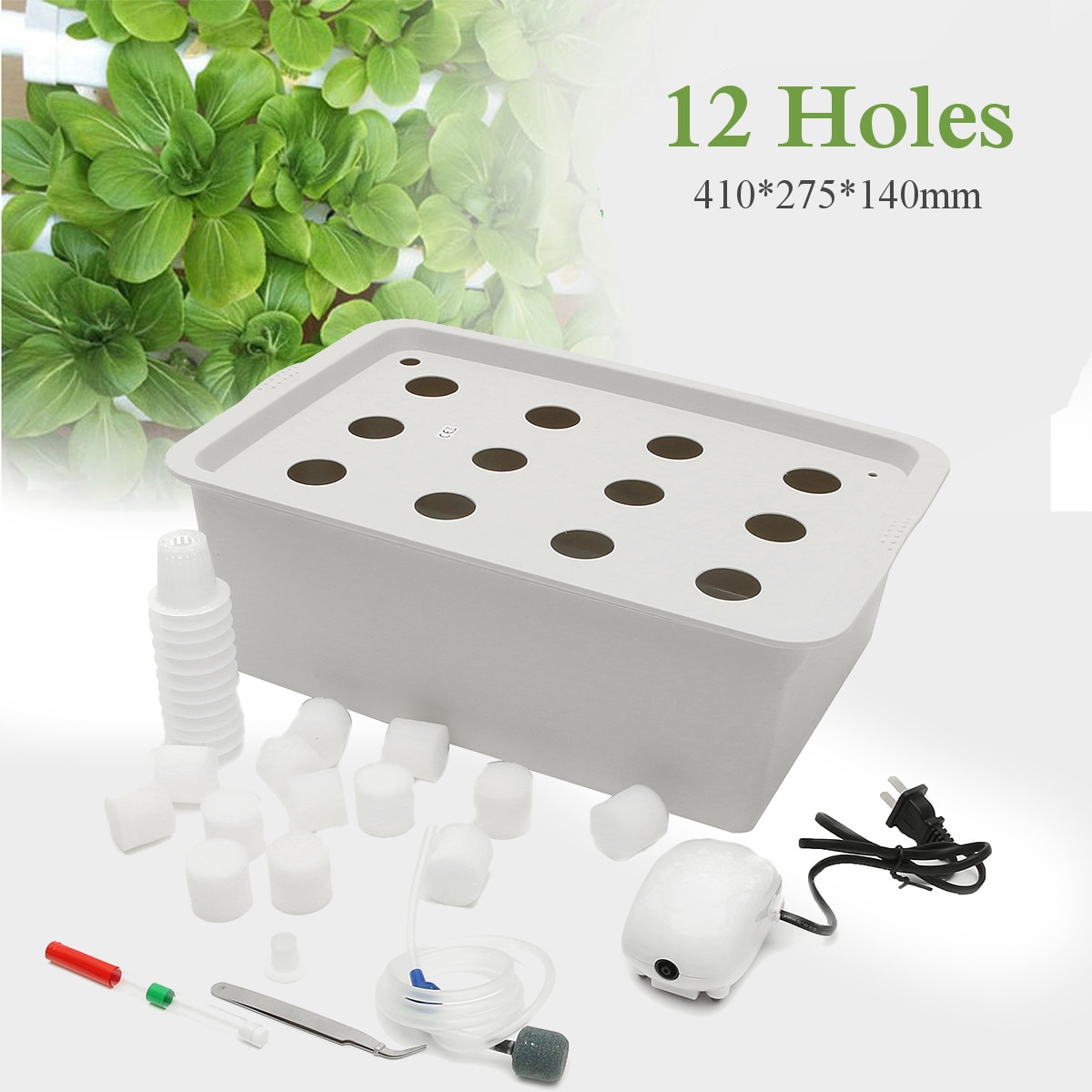 Plant Site Hydrocultuur Kit Tuin Potten Plantenbakken Zaailing Potten Indoor Teelt Doos Groeien Kit Bubble Kwekerij Potten 1 Set
