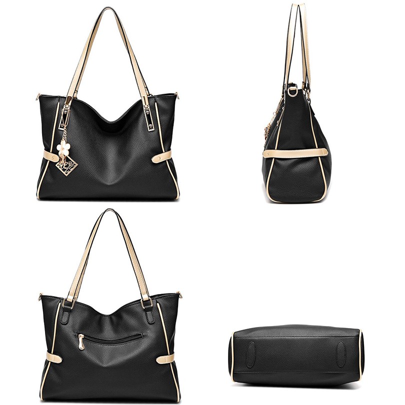 Bolso de mano de gran capacidad para mujer, bandolera con lentejuelas, temperamento de Reina, ZHP20-C Simple, novedad de