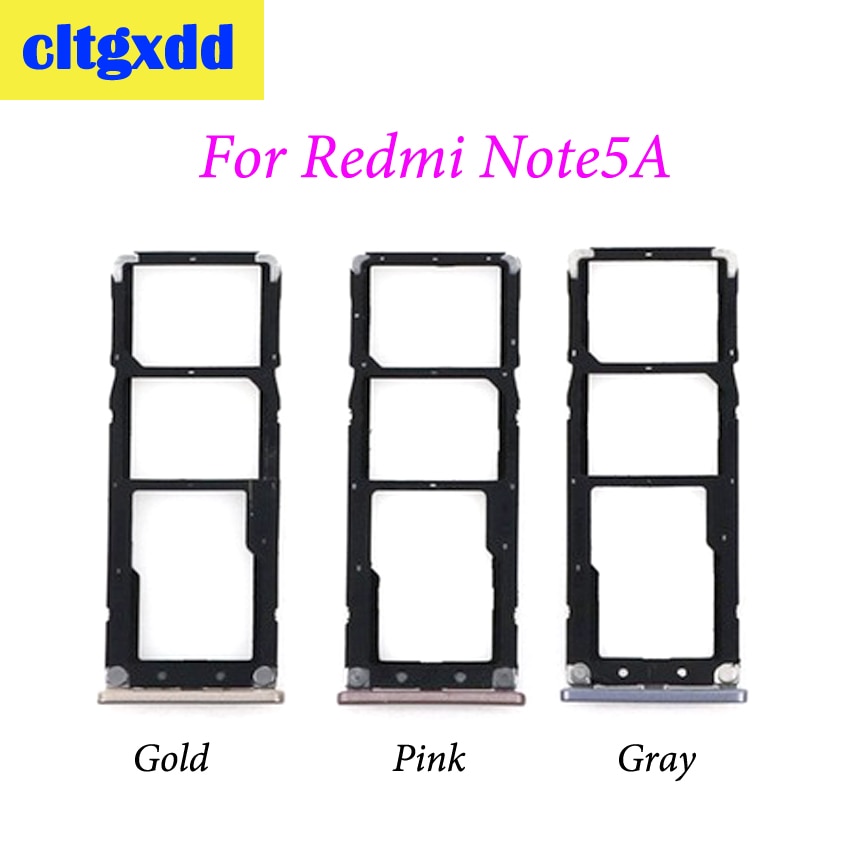 Cltgxdd SIM Kaart Lade Socket Slot Houder Voor Xiaomi Redmi Note 5 Note 5A Sim Kaarten Adapters Telefoon Vervanging Spare onderdelen