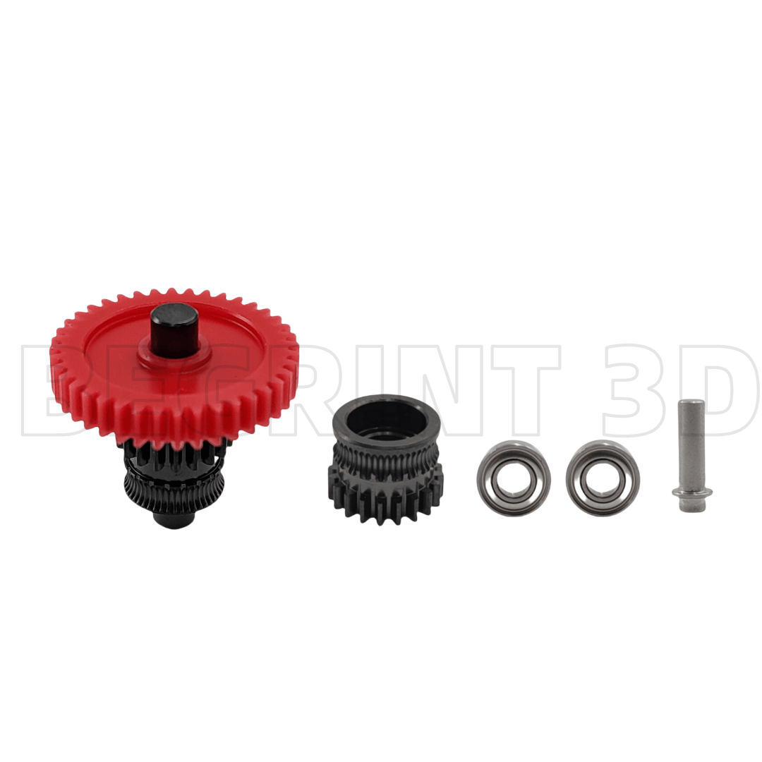 Per Kobra3 Combo Estrusore Kit ingranaggi con rivestimento nano Kit ingranaggi monopezzo in acciaio temprato ad alta precisione per Anycubic Kobra 3: Rosso
