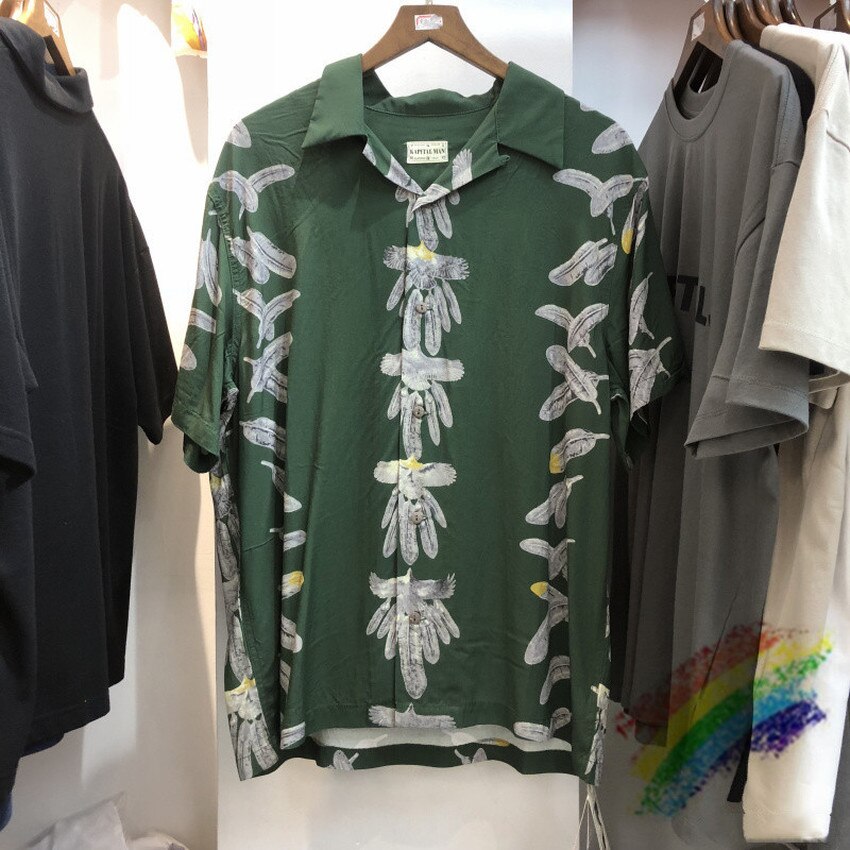 Kapital skjorta män kvinnor streetwear hawaii stil strand tröjor kapital skjortor herr kläder japanska