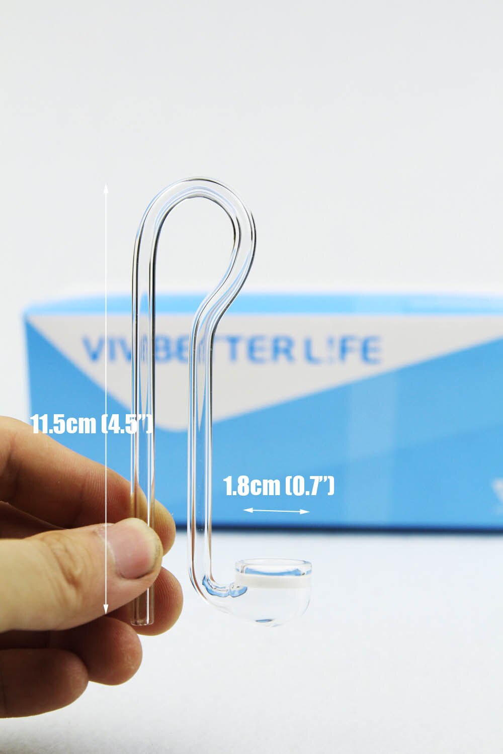 VIV mini nano hang on glass CO2 diffuser atomizer ADA style water plant fish tank no need suction cup: Default Title