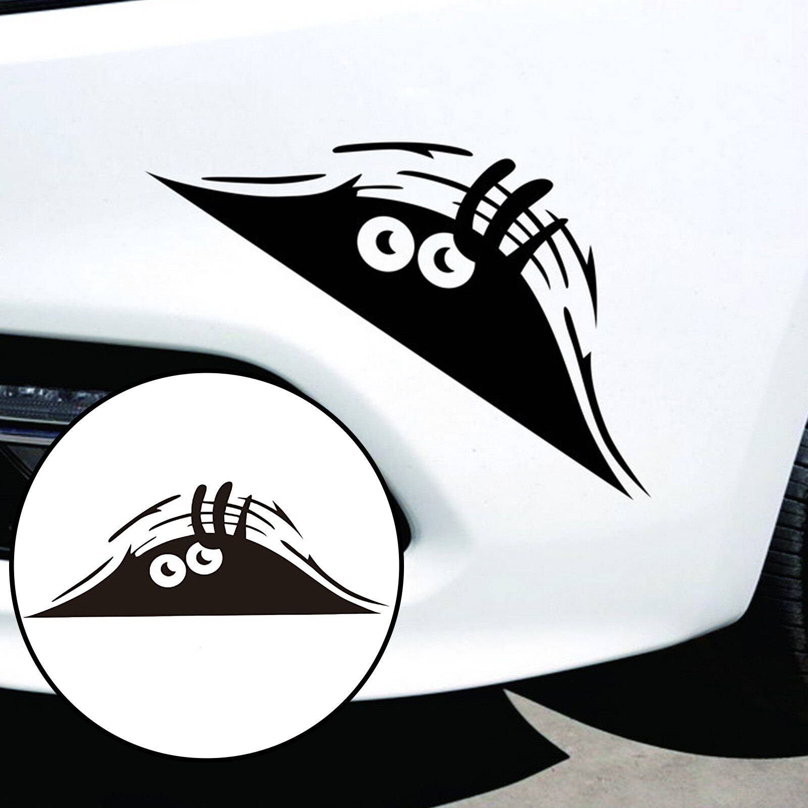 20*8cm Funny Peeking Monster Auto Car Walls Windows Sticker Graphic Vinyl Car Decals Car Stickers Styling Accessories EA10701