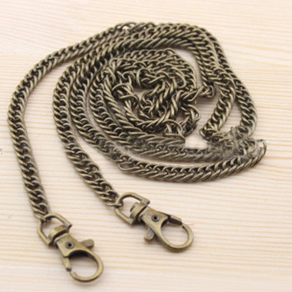 120 cm Metalen Ketting Voor Schoudertassen Handtas Gesp Handvat DIY Riem Voor Tas Riem Accessoires Hardware Ijzeren Ketting: deep gold