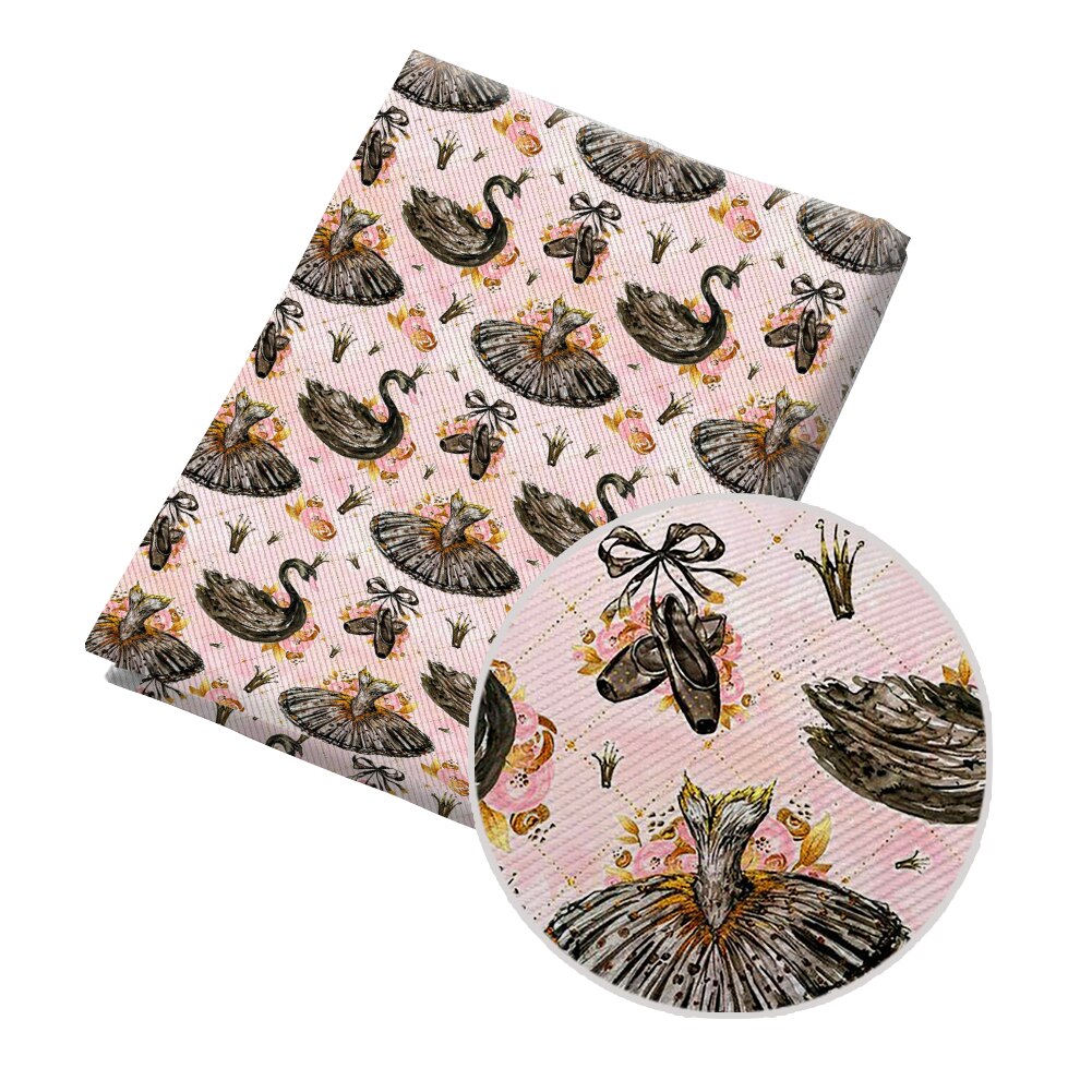 Tissu Kawaii en coton Polyester pour fille, rideau de vêtements pour enfants, housse de coussin, dessin animé, danse de Ballet, bricolage, 50x145CM: PL2535