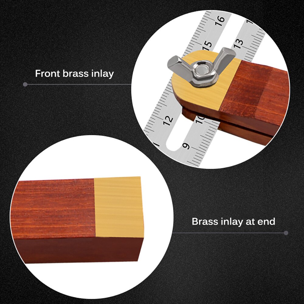 Sliding Portractor Craftsman Sliding T Bevel Square Gauge Protractor Angle Transfer Tool With Wooden handle For Accurate Angles