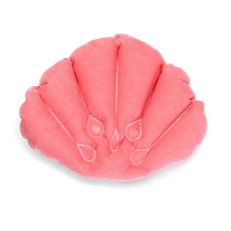 Badkamer Producten Home Spa Opblaasbaar Bad Kussen Cups Shell Vormige Hals Bad Kussen Willekeurige Kleur Badkamer Accessoires