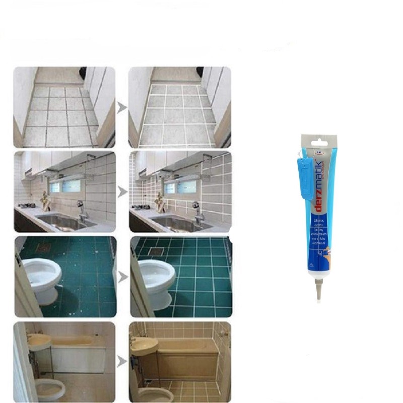 White Ready to Use Tile Grout for Fill The Wall Foor Ceramic Waterproof Mouldproof Gap Filling Agent Sealant Home Construction