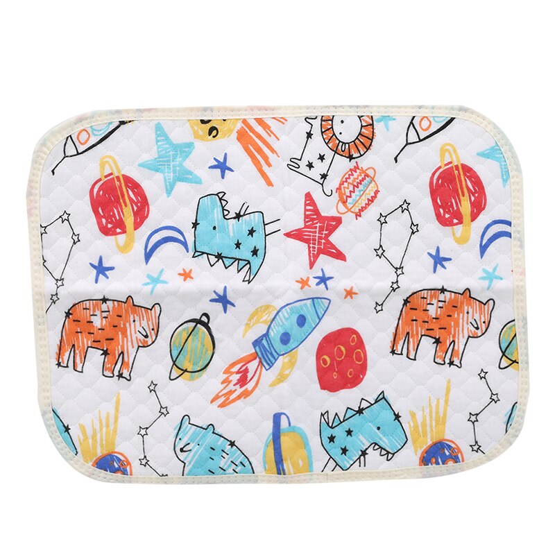 Baby Waterproof Insulation Nappy Pads Comfortable skin-friendly Portable Pads Bed Protection Pad Baby Care Products: Crayon doodle