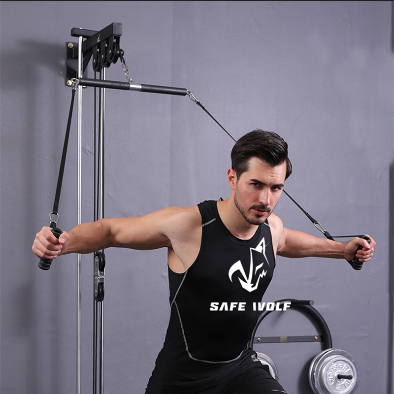 Fitness Bizeps Trizeps Zurück Blaster Seil LAT ziehen Nieder Bar Brust Muskel trainieren Griff Rudern Griff DIY Rolle Kabel Aufsätze