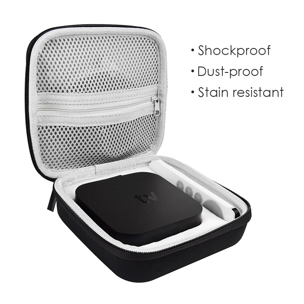 Carrying Case for Apple TV 4K 2nd Generation Box Remote Travel Carry Case Hard Shell Hard Travel Carry Storage Pouch