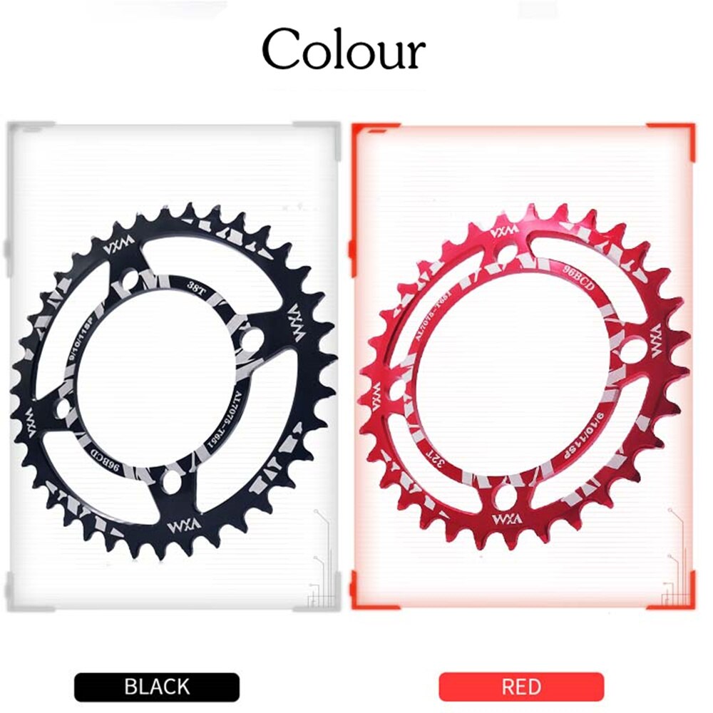 Vxm ronde 96 bcd kettingblad mtb fiets 32t 34t 36t 38t crankstel tandplaat onderdelen voor shimano  m4000 onderdeel van de haomeng tandplaat