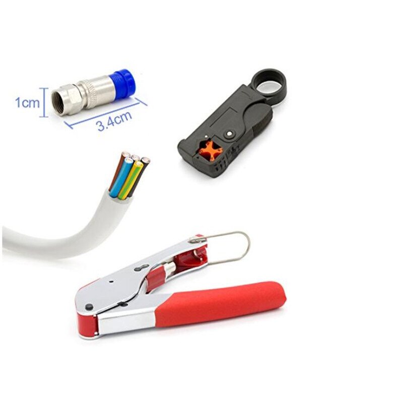 LBSC Compression Tool RG6 RG59 Coaxial Connectors Crimper Cable Coax Coaxial