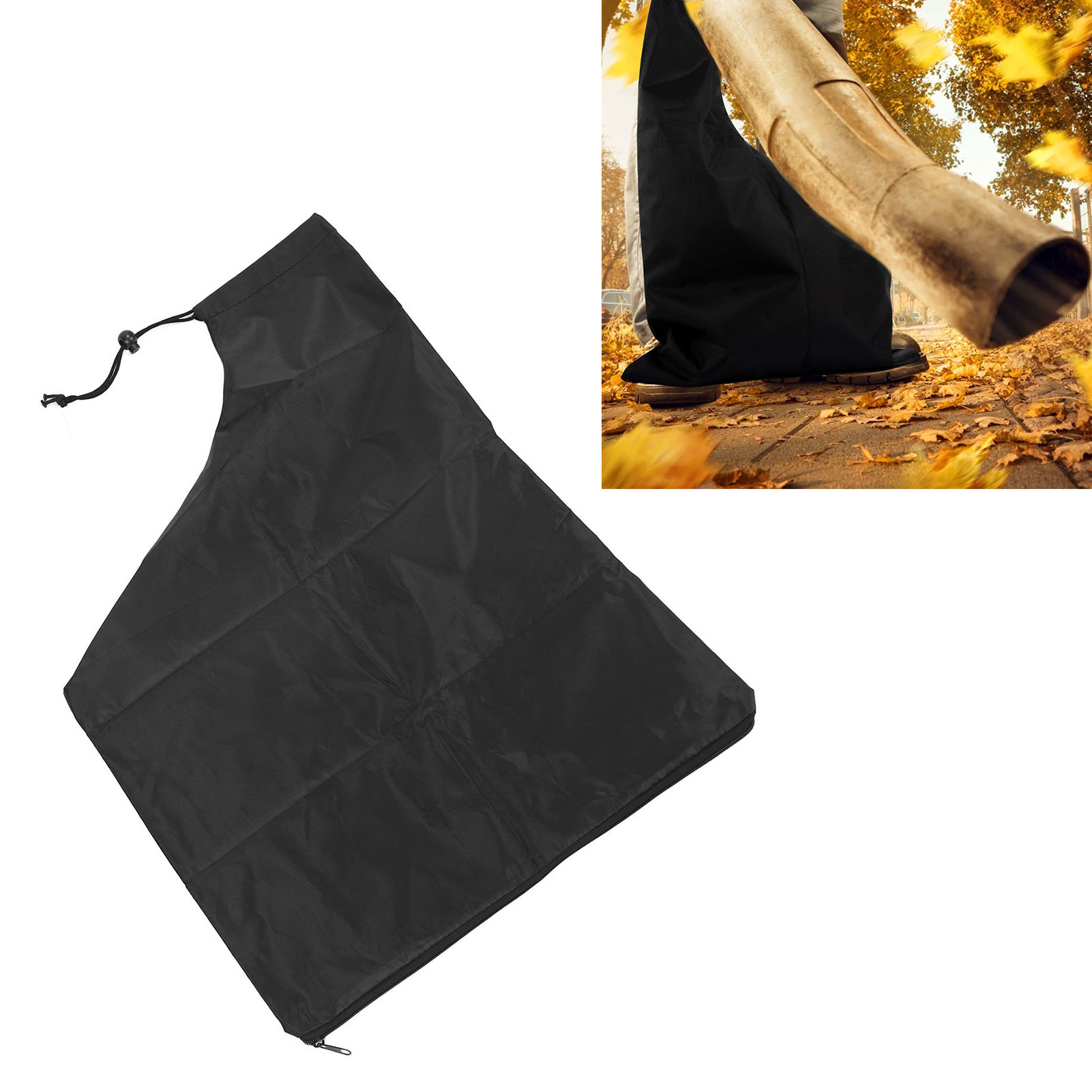 Bladblazer Tas Trekkoord 420D Oxford Doek Bladblazer Opvangzak Grote Capaciteit Ritssluiting voor Ultra Blower Hark