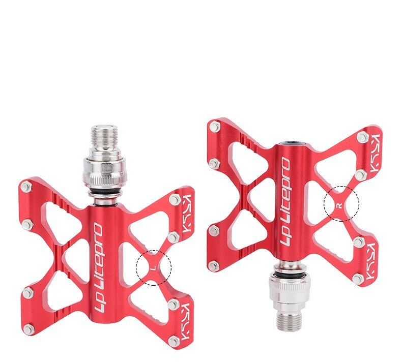 LP Litepro K5 Fahrrad schnell Freisetzung QR Pedal MTB Lagerbier Pedale Falten Straße Fahrrad Antislip extra Große Größe für Mann große Fuß