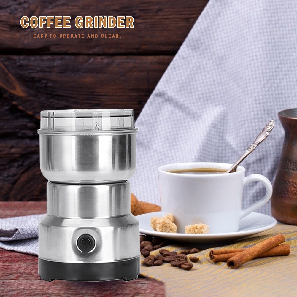1PCS Electric Coffee Grinder Nut Herbs Grains Grinder Multi-Function Mill European Regulations Kitchen Tools EU Plug