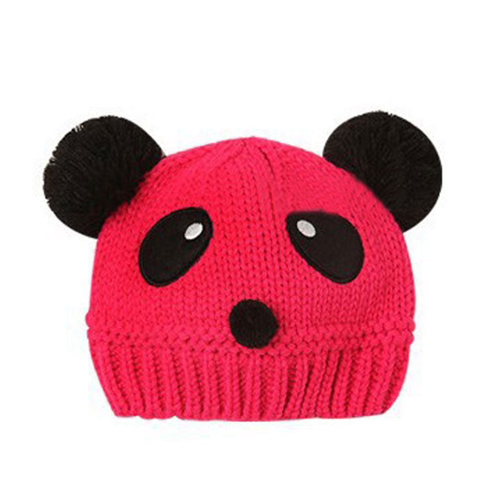 Adorable Panda, chapeaux pour bébés, bonnet tricoté pour enfants, garde au , bonnet Crochet, SER88