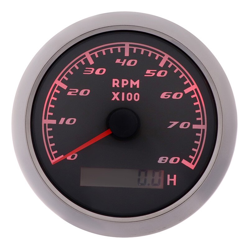 8000 RPM Drehzahlmesser 85 MM Tach Tachometer-lehre Mit Stunde Meter verrotten Hintergrundbeleuchtung Für Stiefel Auto Benzin Diesel- 12V 24V