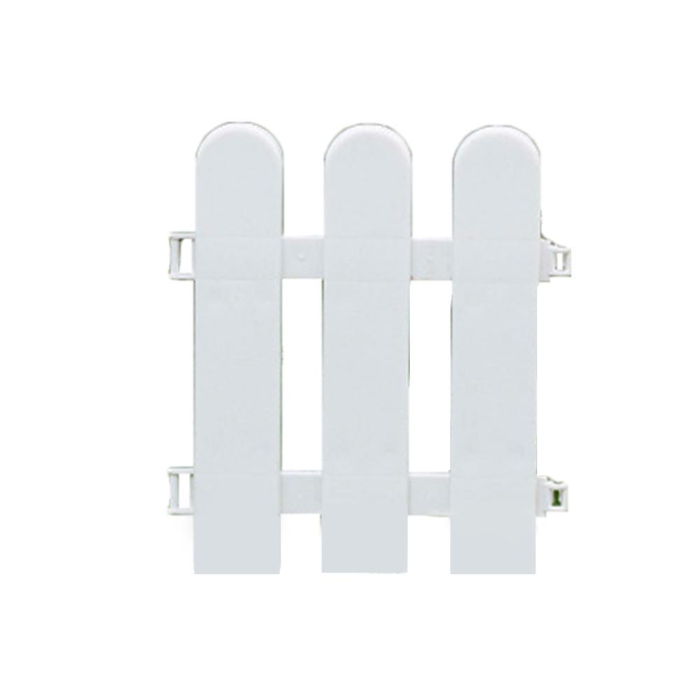 Christmas Tree Fence White PVC Fence Garden Guardrail Surround Fence christmas decoration for home Year decoration: 17X20CM