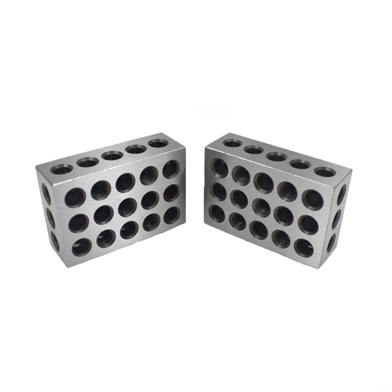 Pouvoir 1 PAIR 123 BLOCKS 1-2-3 ULTRA PRECISION .0002 HARDENED 23 HOLES 0.0002"
