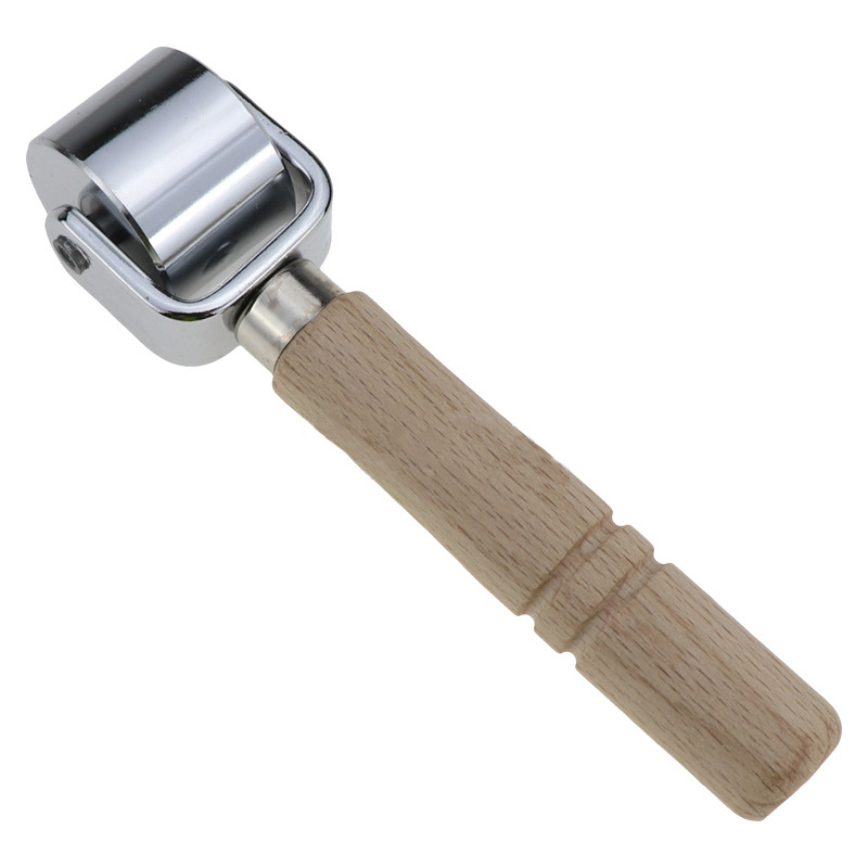 Wood Leather Craft Roller Leathercraft Press Edge Roller for Craft DIY Handmade Hand Leather Pressing Tool for DIY Crafts Making: Sliver 140x26x10mm