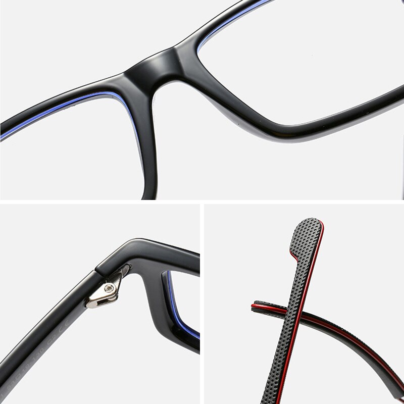 Computer Gaming Glasses Men TR90 Sport Anti Blue Light Blocking Eyeglasses Radiation Protection Eyewear Anti Blue Ray Clear Lens