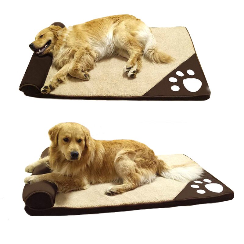 Pawstrip 4 Kleuren Winter Hond Bed Zachte Warme Kat Bedden Wasbare Puppy Slaapbank Afneembare Huisdier Kussen Voor Grote Honden s-XL