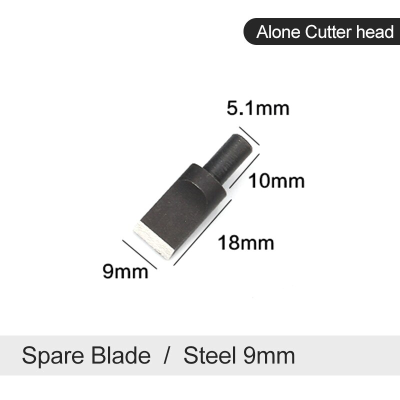 Leather Handwork Tool Rotary Swivel Knife Nicking Tool Ceramic Knife Head Perfect for Manual Leather with Extra Angle & Blades: Only blade 9mm steel