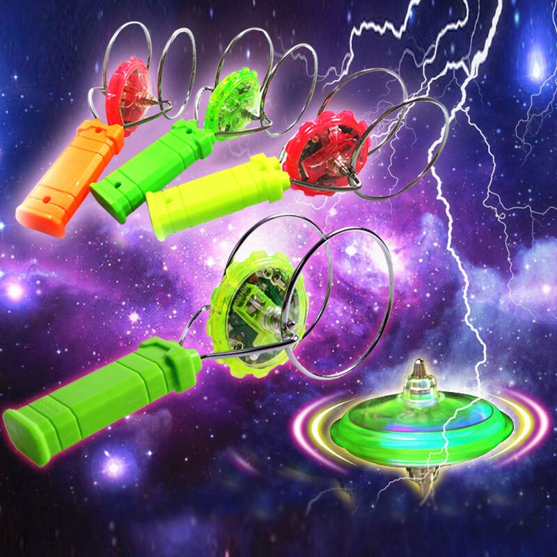 Magical Gyroscopische Kleurrijke Magic Fly Magnetische Spinning Tops Flash YO-YO Kinderen Speelgoed