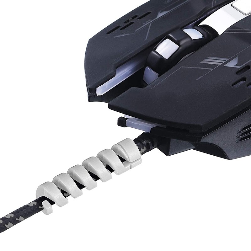 SHGO -24 protectores de Cable para cargador, protectores de Cable flexibles de silicona, protectores de ratón, adecuados para todos los Cables de datos