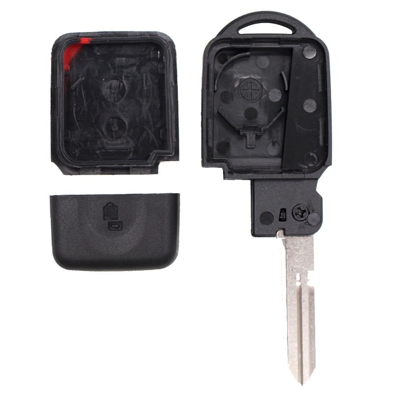 KEYECU for Nissan Micra Xtrail Qashqai Note Tiida Pathfinder Replacement Flip 2 Button Remote Car Key Shell Case Fob