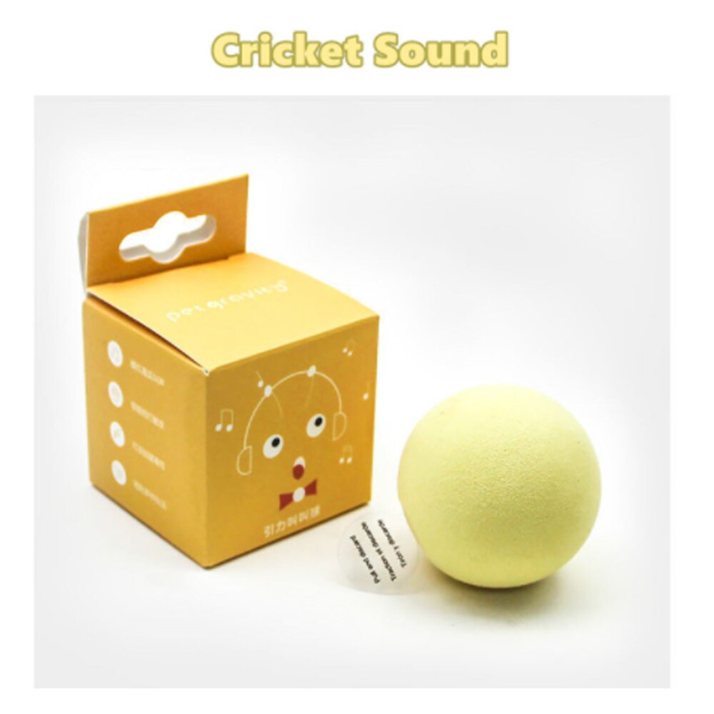 Balle d'apprentissage intelligente pour chat, jouet interactif, herbe-aux-chats, chaton: EVA-Yellow
