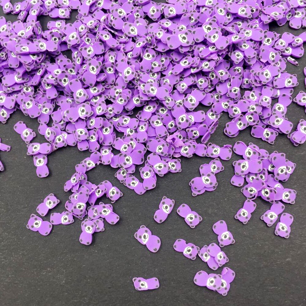 100G Polymeer Klei Beer Plakjes Klei Sprinkles Voor Ambachten Diy Nail Art Decoratie Materiaal Accessoires Telefoon Deco:5 Mm