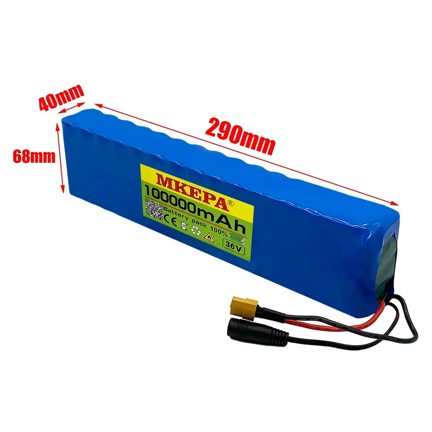 36V 100Ah 18650 akumulator litowy wielokrotnego ładowania 10S3P 1000W zmodyfikowana moc rower skuter pojazd elektryczny z BMS