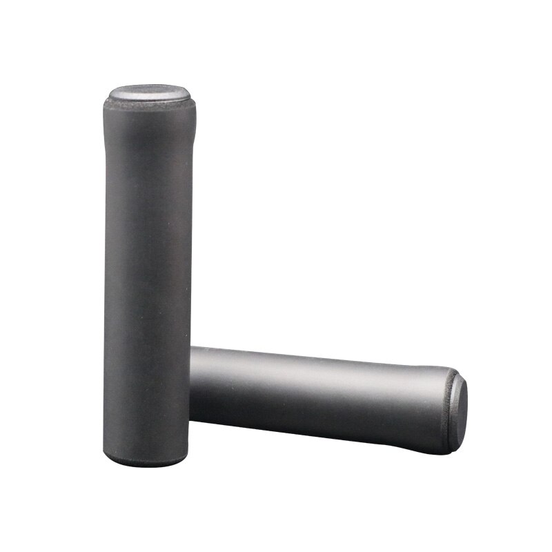 Empuñaduras de silicona para manillar de bicicleta de montaña, esponja suave, amortiguadora de deslizamiento, amortiguadores de Ciclismo de Carretera para patinete: Black