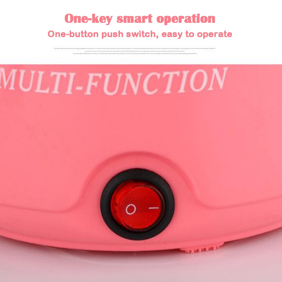 1.6L Electric Heating Pot Mini Multi-Function Electric Cooker Stainless Steel Noodle Pot Kitchen Appliances With Conversion Plug