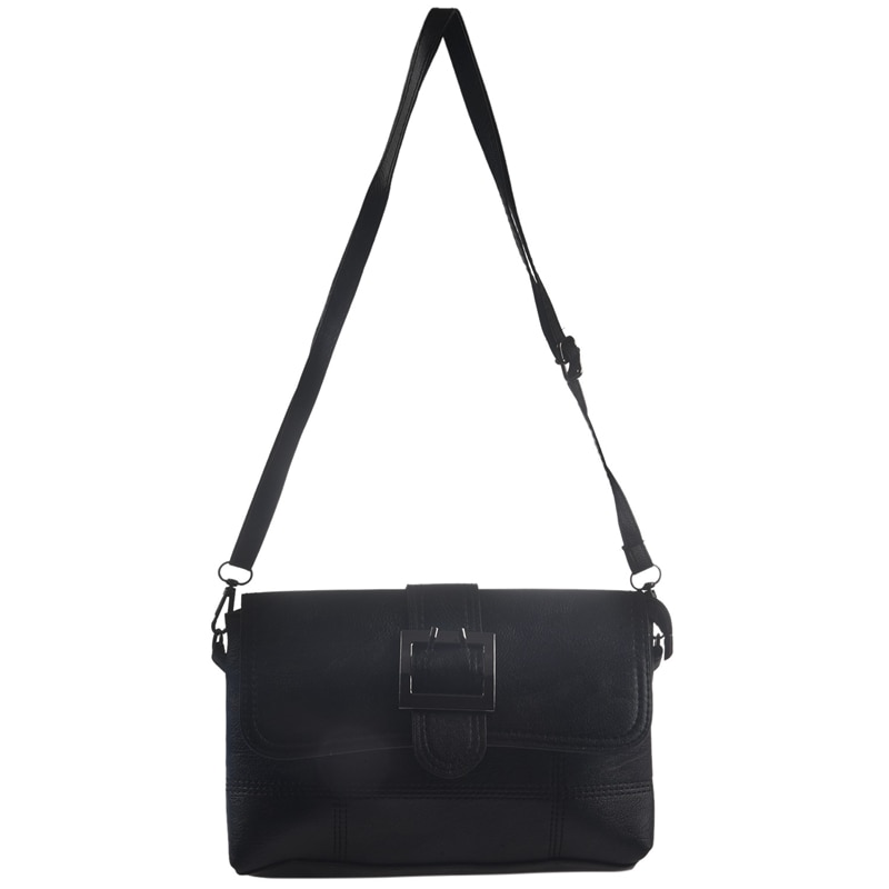 Kvinnor axelväska handväska och handväska pu läder crossbody väskor för kvinnor svart: Default Title