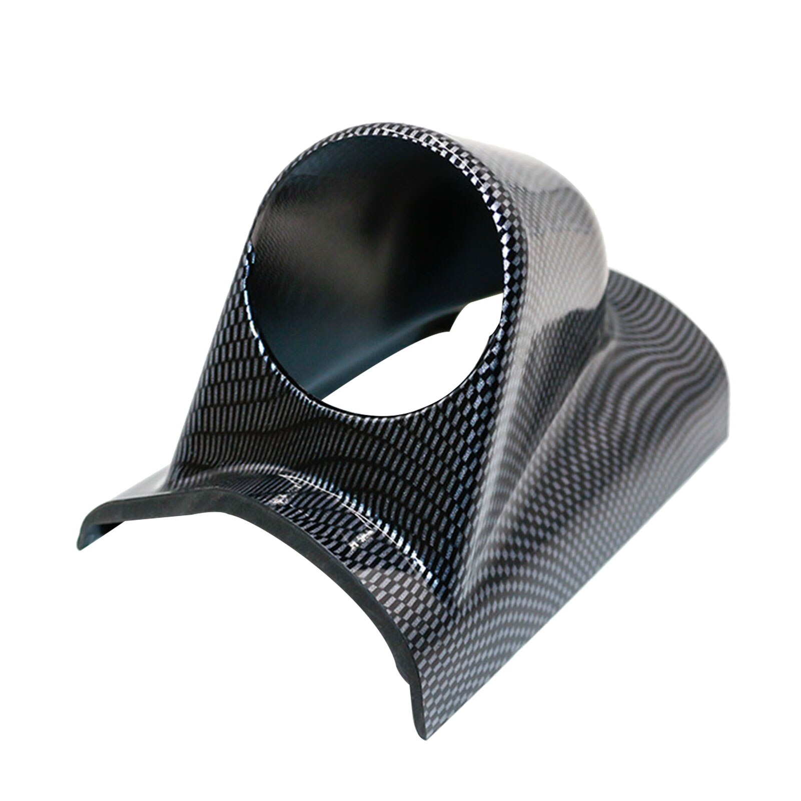 Car Auto Styling Pillar Mount Replacement Parts ABS Universal Support Left Right Hand Drive Practical Easy Install Gauge Holder: Carbon Pattern