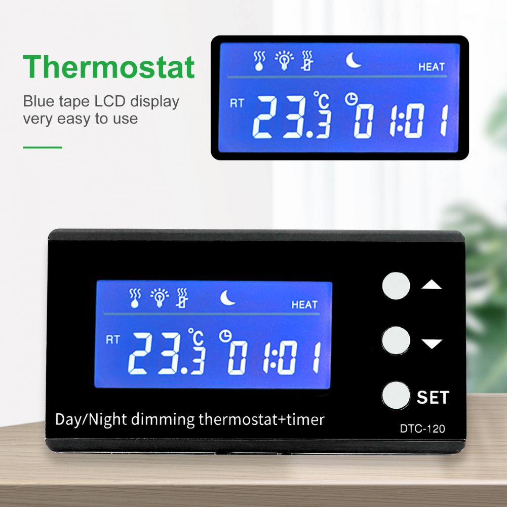 Termostato per rettili versatile Timer termostato digitale più debole giorno/notte termostato digitale dalle prestazioni stabili facile da usare